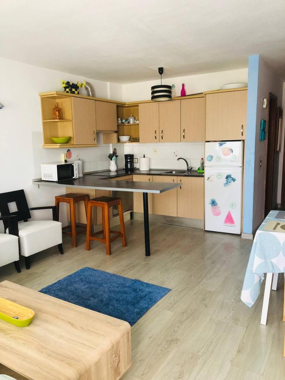 First Line Beach Apartment With Ocean View La Arena Puerto de Santiago  Exteriör bild